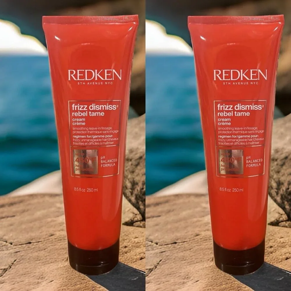 Redken Frizz Dismiss Rebel Tame Heat Protectant Leave In-Cream 8.5 oz_ 2 units